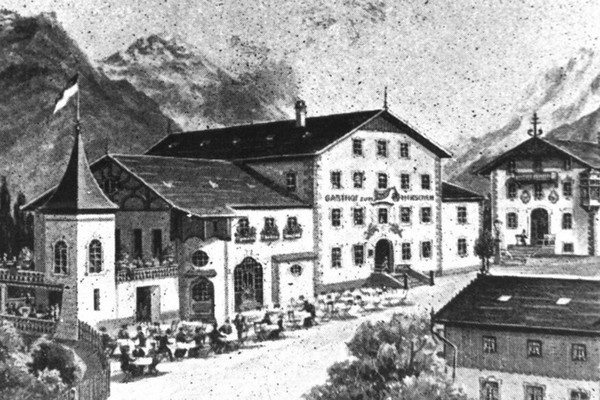 Gasthof zum Hirschen damals - Längenfeld 